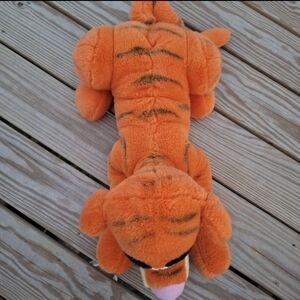 HUGE Winnie the Pooh TIGGER 24" Plush Stuffed Animal Laying Spring Tail Disney
